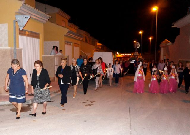 El barrio torreño de La Florida despidió sus festejos con la procesión de la patrona