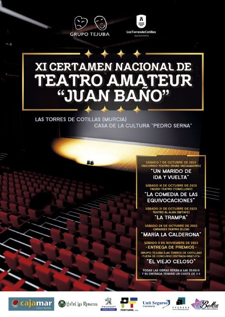 Todo listo para la entrega de premios del certamen nacional de teatro amateur Juan Baño