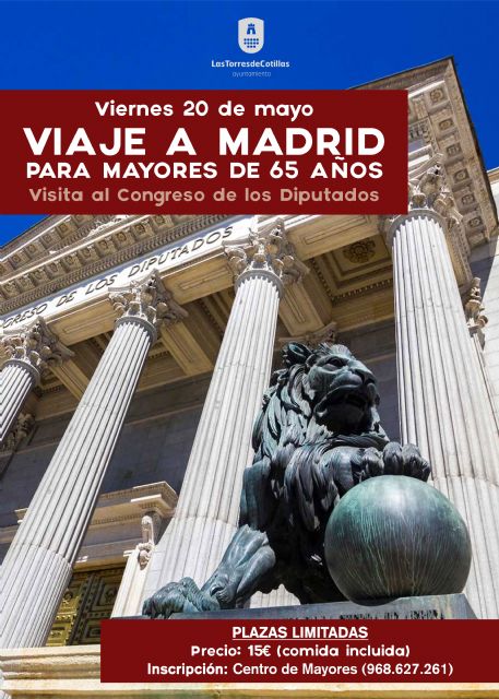 Los mayores torreños, de viaje a Madrid para visitar el Congreso de los Diputados