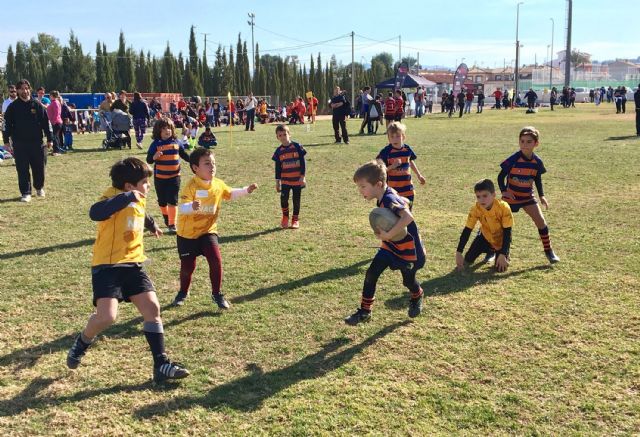 Cerca de 200 jóvenes jugadores disfrutan en Las Torres de Cotillas de la fiesta del rugby de la Región de Murcia