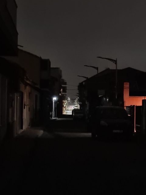 Denuncian continuos apagones de alumbrado público en Las Torres de Cotillas
