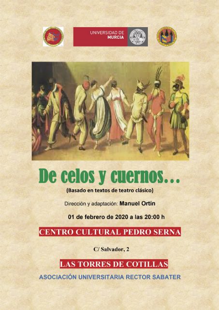 El febrero cultural comienza en Las Torres de Cotillas con una noche 'De celos y cuernos…'