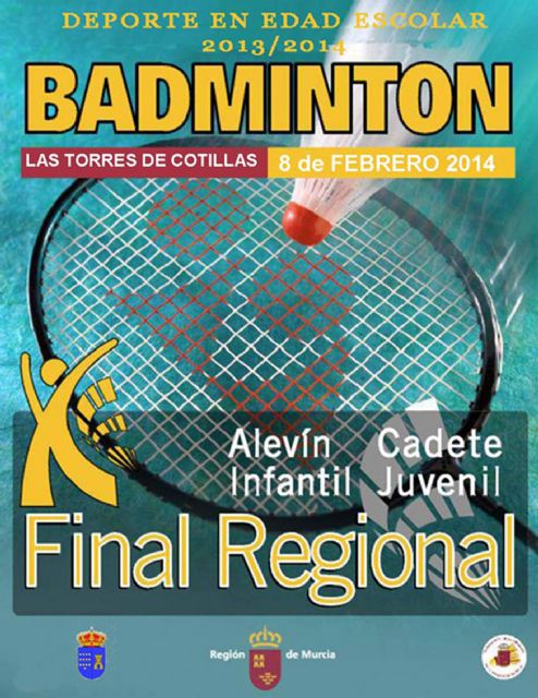 Las Torres de Cotillas acogerá la final de bádminton del 'Programa de Deporte Escolar'