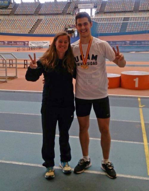 El joven atleta Sergio Jornet, campeón de España junior de heptathlón