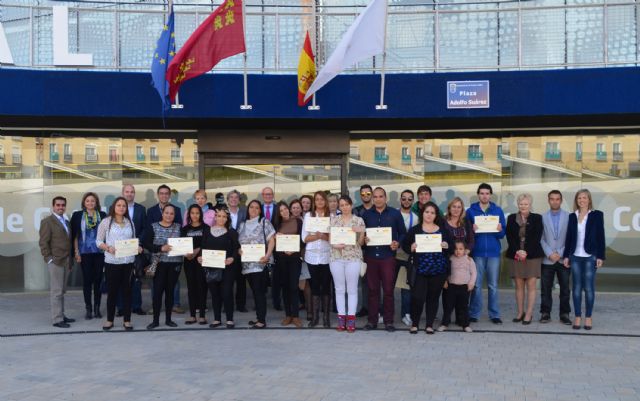 Entregados los diplomas del curso de competencias laborales para jóvenes desempleados en Las Torres de Cotillas