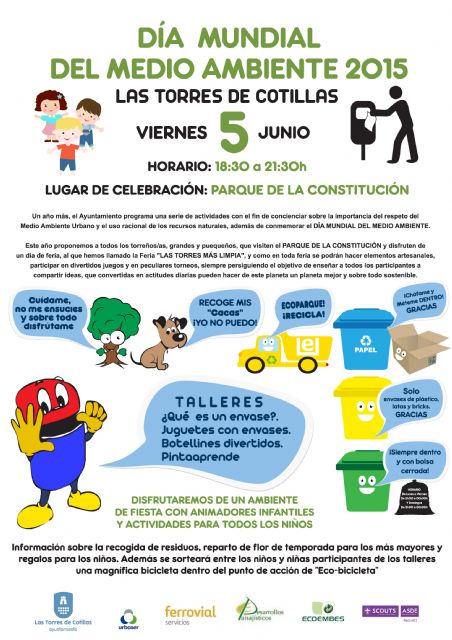 La feria 'Las Torres más limpia', propuesta para celebrar un año más el 'Día del Medio Ambiente'