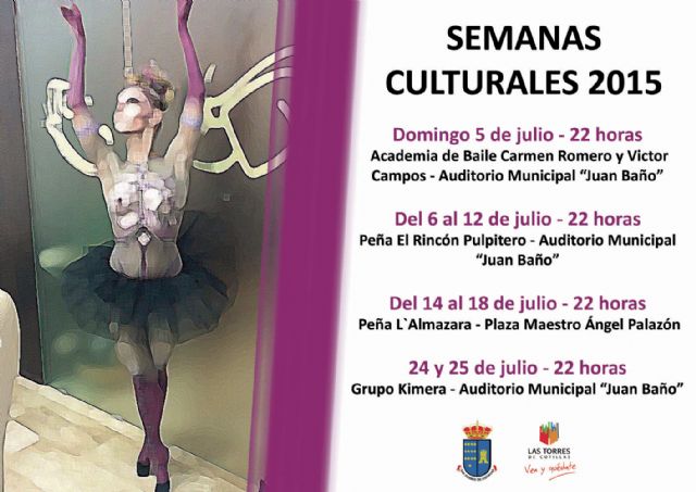 Las 'Semanas Culturales' de Las Torres de Cotillas vuelven un año más