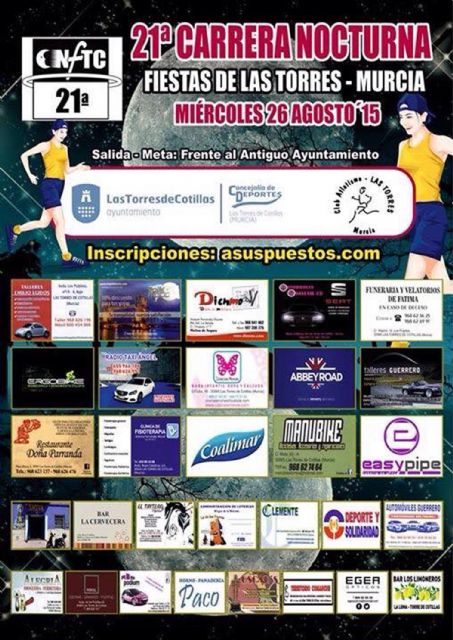La 'XXI Carrera Nocturna Fiestas de Las Torres' espera a sus participantes