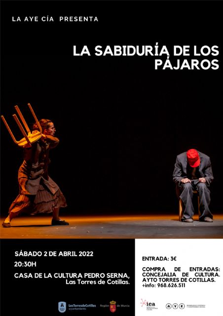 'La sabiduría de los pájaros' llega a la Casa de la Cultura de Las Torres de Cotillas