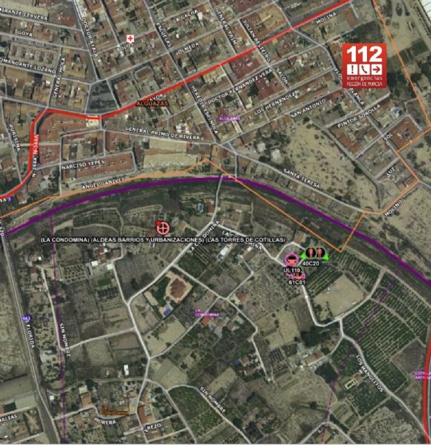 Incendio en el garaje de una vivienda en Las Torres de Cotillas