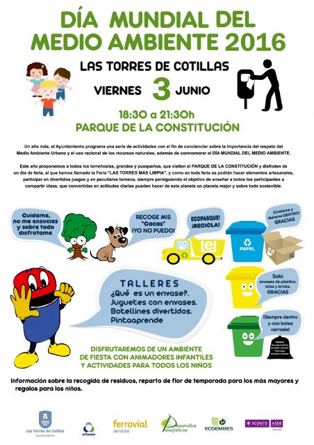 La feria 'Las Torres más limpia' para celebrar el 'Día Mundial del Medio Ambiente'