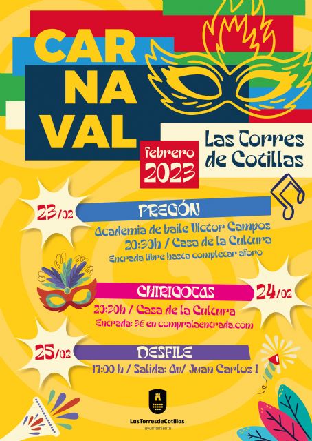Todo preparado para que Las Torres de Cotillas disfrute de su Carnaval