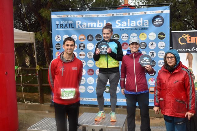 Alfonso De Moya, Cristina González, Juan Francisco Morales y Sabina Rico se imponen en la III Trail Rambla Salada, que contó con más de 400 atletas