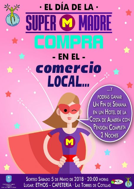 Los comercios torreños sortean un viaje a Almería con 'El Día de la Super Madre'