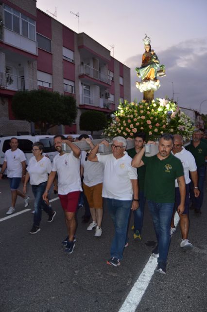 La Virgen de la Salceda vuelve en romería a la Ermita del Coto tras las fiestas torreñas
