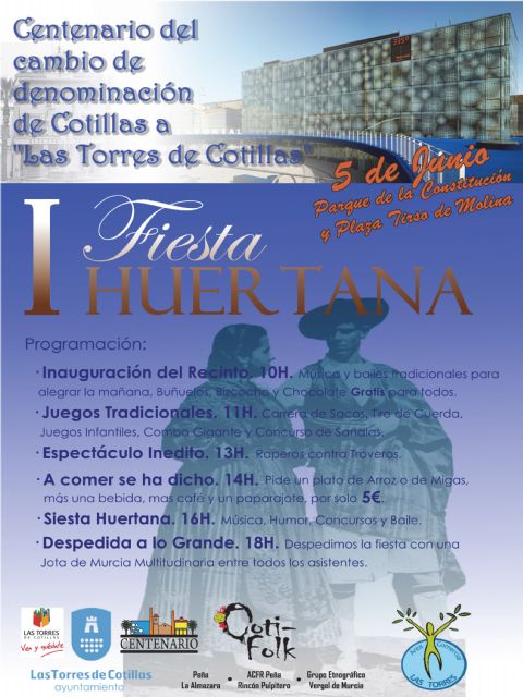 Todo preparado en Las Torres de Cotillas para la 'I Fiesta Huertana'