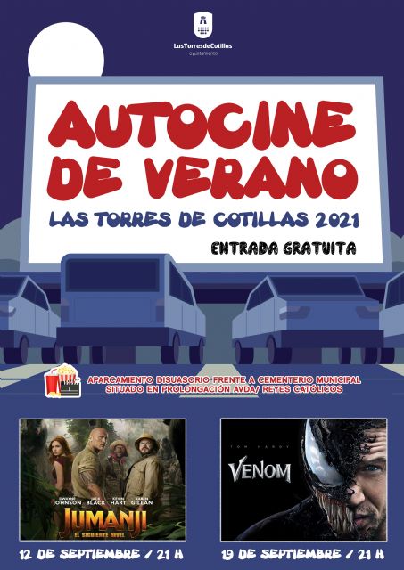 El verano torreño se cerrará con dos sesiones gratuitas de autocine