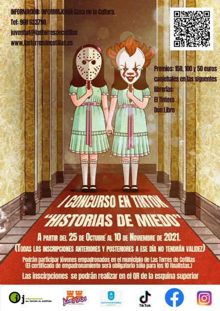 En su recta final el concurso audiovisual para que los jóvenes torreños cuenten en Tik Tok sus 'Historias de miedo'