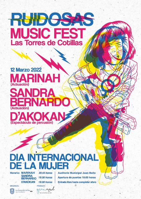 Marinah, ex vocalista de Ojos de Brujo, cabeza de cartel del Ruidosas Music Fest de Las Torres de Cotillas