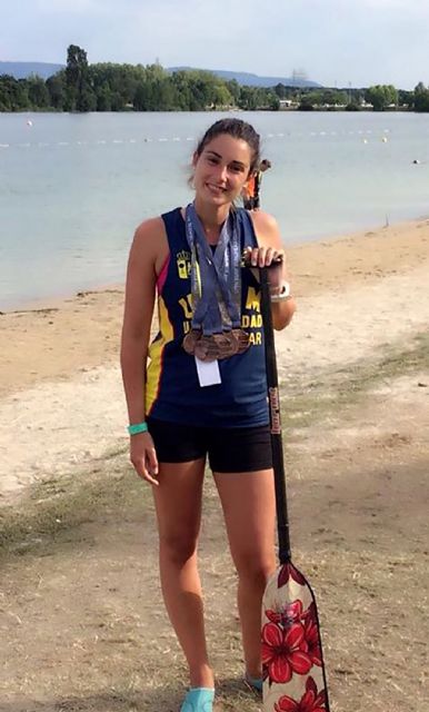 La piragüista torreña Silvia Tomás se cuelga cinco medallas en el Europeo de clubes de dragonboat