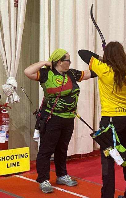 La arquera torreña Mónica Puche, subcampeona de España de sala con arco desnudo