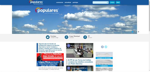 El PP de Las Torres de Cotillas estrena página web