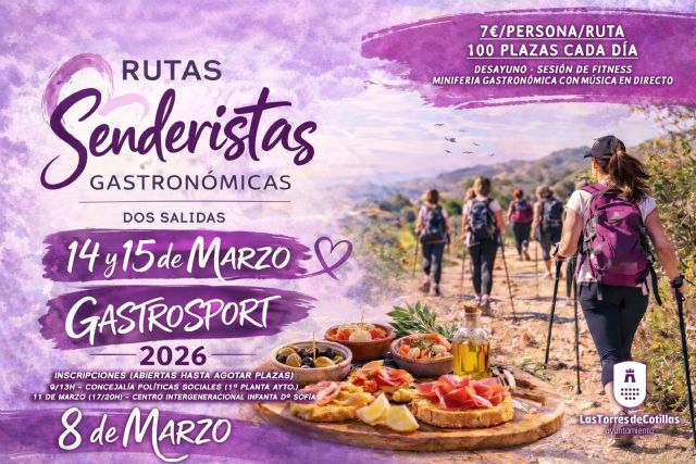 Vuelven las Rutas Gastrosport para celebrar el día internacional de la mujer