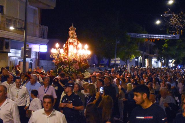 La Virgen de la Fuensanta ya recibe el cari&ntilde;o de Las Torres de Cotillas en su histórica visita