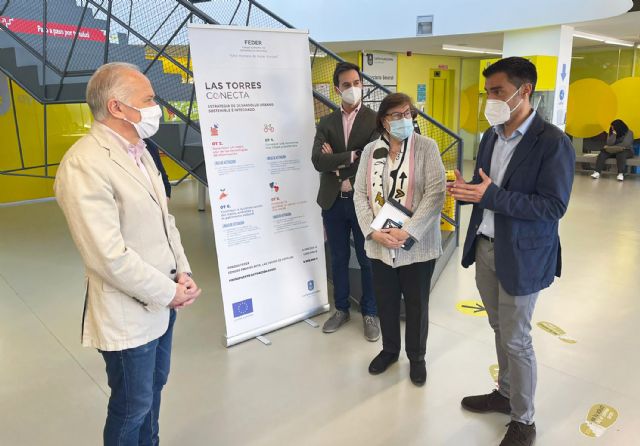 El eurodiputado Marcos Ros se interesa por la EDUSI 'Las Torres Conecta', que cuenta con 5 millones de fondos FEDER