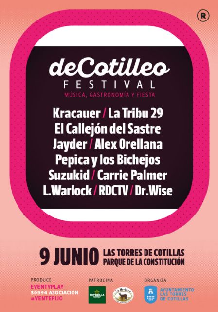El cartel musical del ´DeCotilleo Festival´ de Las Torres de Cotillas se completa con el grupo murciano ´Atientas´
