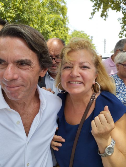 Los populares de Las Torres de Cotillas, con nuestros presidentes Feijóo, Aznar y López Miras