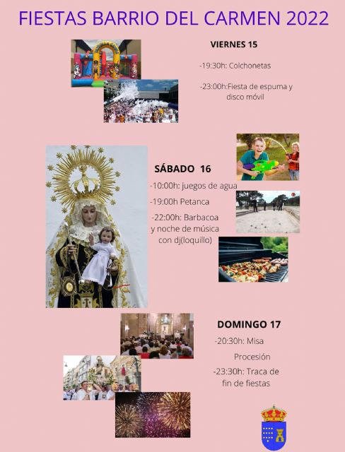El barrio del Carmen, listo para celebrar la festividad de su patrona