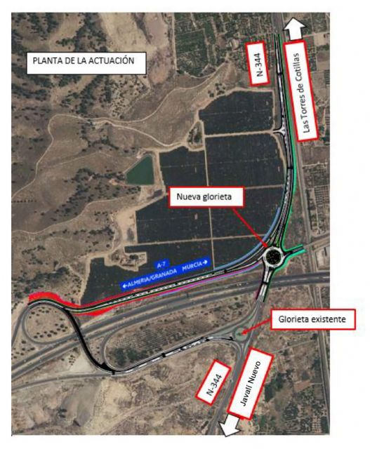 El Gobierno de España aprueba el proyecto para mejorar la seguridad vial del enlace entre la A-7 y la N-344