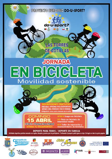 El proyecto europeo 'Do-U-Sport' invita a pasar una mañana disfrutando de las bicicletas