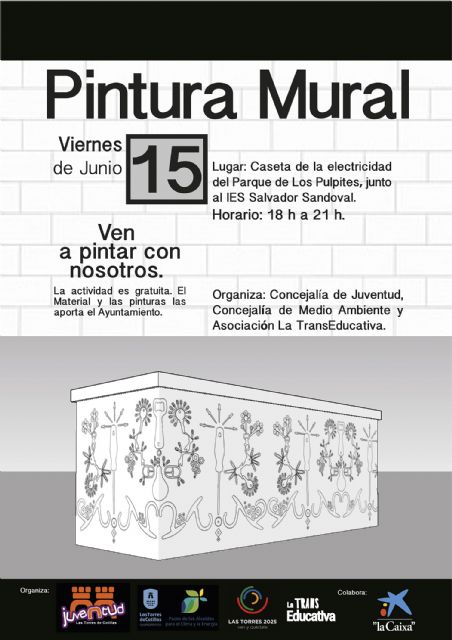 NOTA DE PRENSA - Jornada en familia para pintar un gran mural en el parque de Los Pulpites