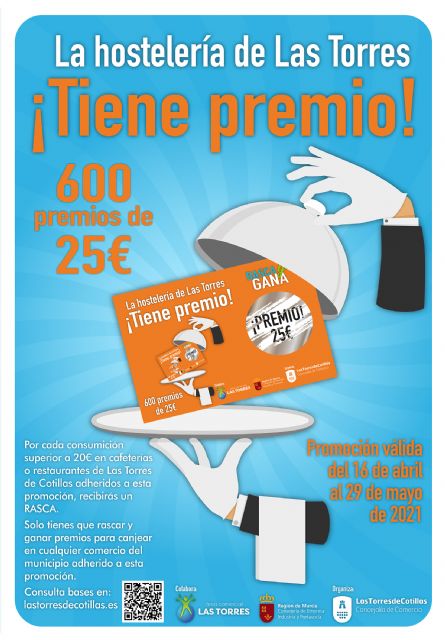 La campaña 'La hostelería de Las Torres tiene premio' impulsa el sector con 15.000 euros en premios entre sus clientes