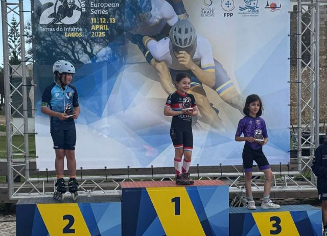 La torreña Aitana Mazón se cuelga dos medallas y es tercera en la general de la segunda etapa de la Copa de Europa de patinaje de velocidad