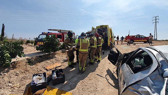 Accidente de tráfico ocurrido en las Torres de Cotillas