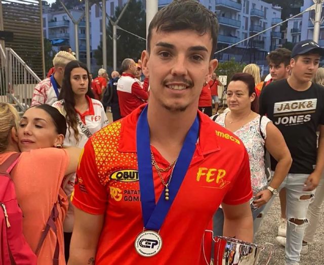 Jesús Escacho, del Petanca La Salceda, plata con España en el Europeo sub-23