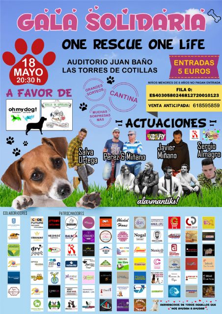 Una gala solidaria para recaudar fondos para los perros sin hogar