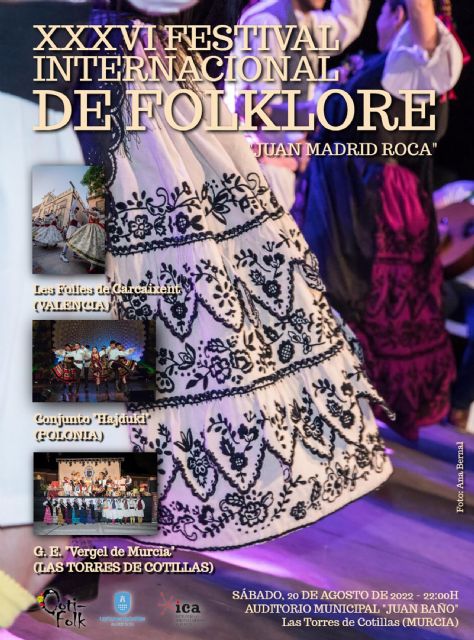El XXXVI Festival Internacional de Folklore 'Juan Madrid Roca' reunirá a dos grupos españoles y uno polaco