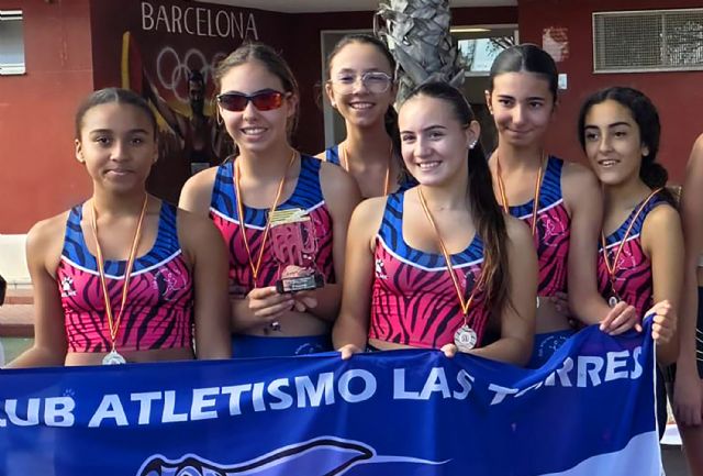 La escuela del Atletismo Las Torres brilla en los campeonatos regionales con un oro y una plata