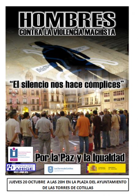 AHIGE organiza en Las Torres de Cotillas un acto, para mostrar el rechazo a la violencia de género