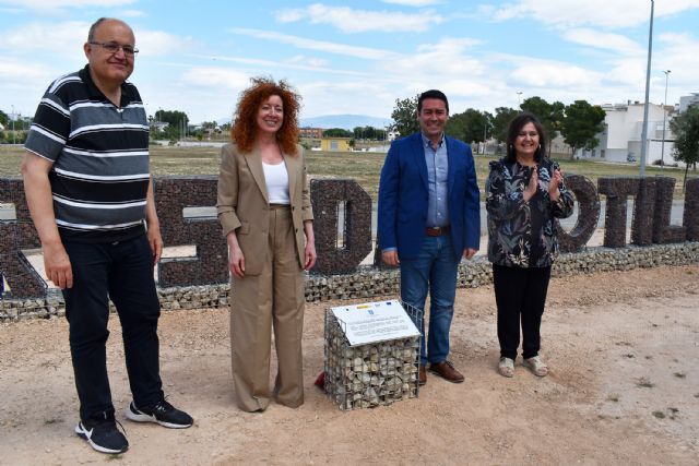 El Parque de la Antena estrena un gran rótulo con el nombre de Las Torres de Cotillas