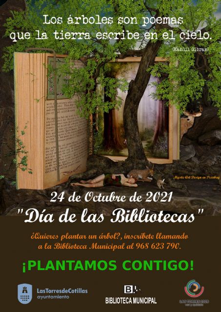 Las Torres de Cotillas celebrará el 'Día de las Bibliotecas' con una plantación de árboles