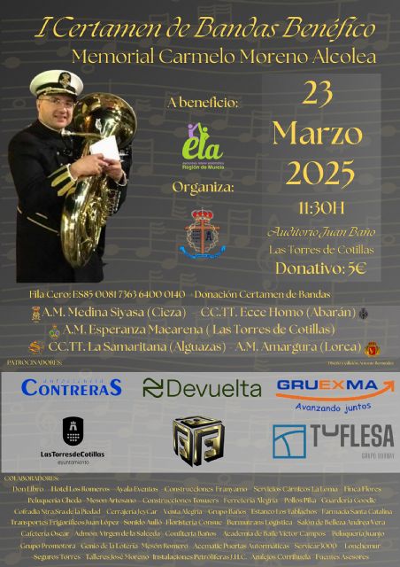 Un certamen de bandas recaudará fondos para la investigación contra la ELA
