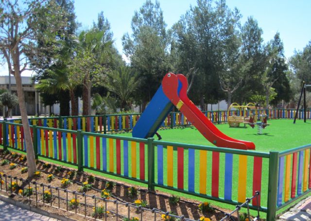 Reformada la zona infantil del jardín Infanta Cristina de La Florida torreña