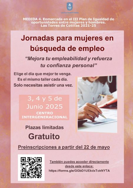 El III Plan de Igualdad municipal propone unas jornadas gratuitas para mejorar la empleabilidad femenina