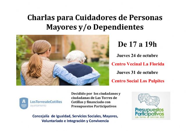 Charlas gratuitas para cuidadores de personas mayores y/o dependientes