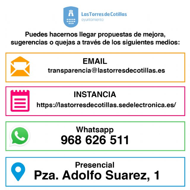 El Ayuntamiento torreño pone en marcha un sistema de comunicación ciudadana por whatsapp